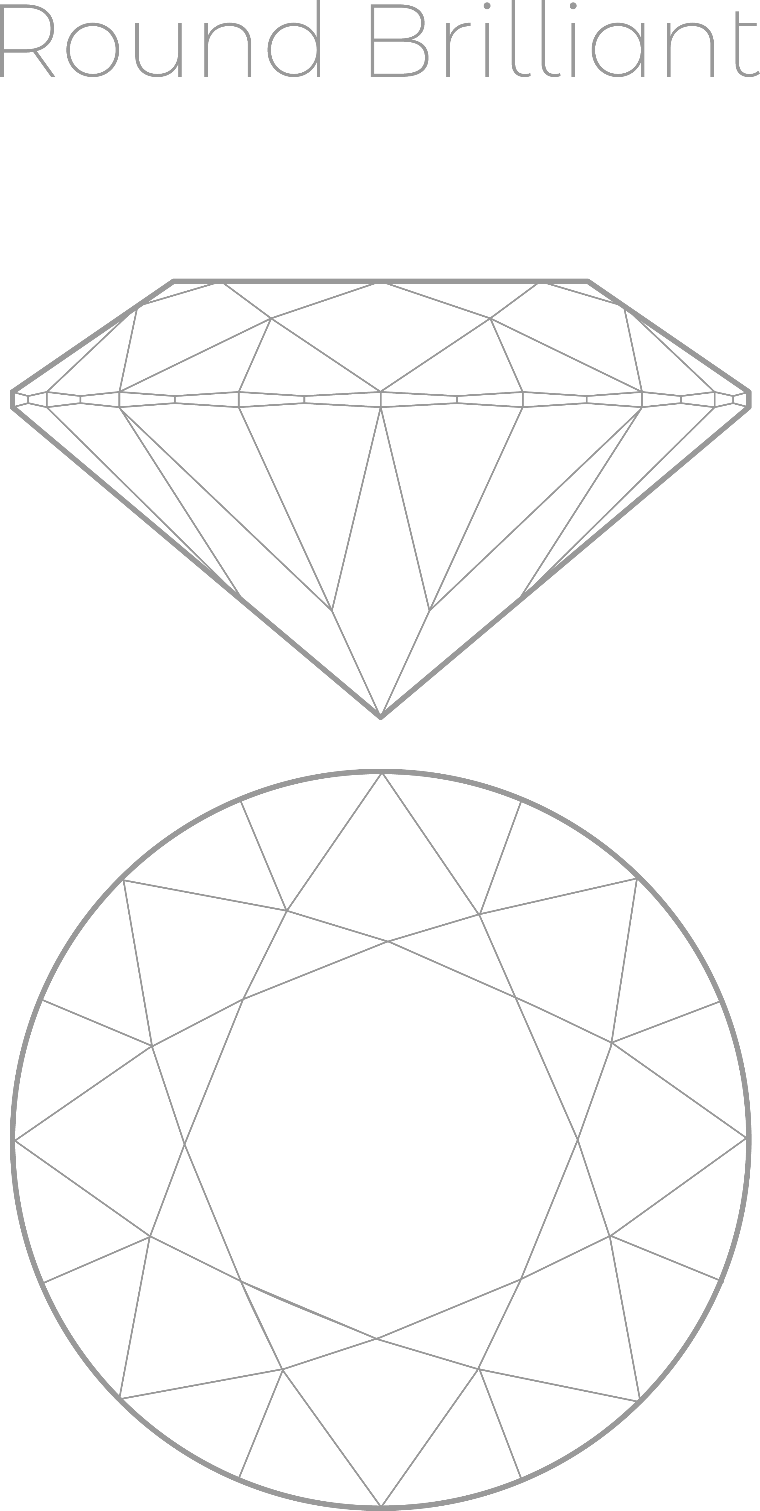 Round brilliant cut diamond