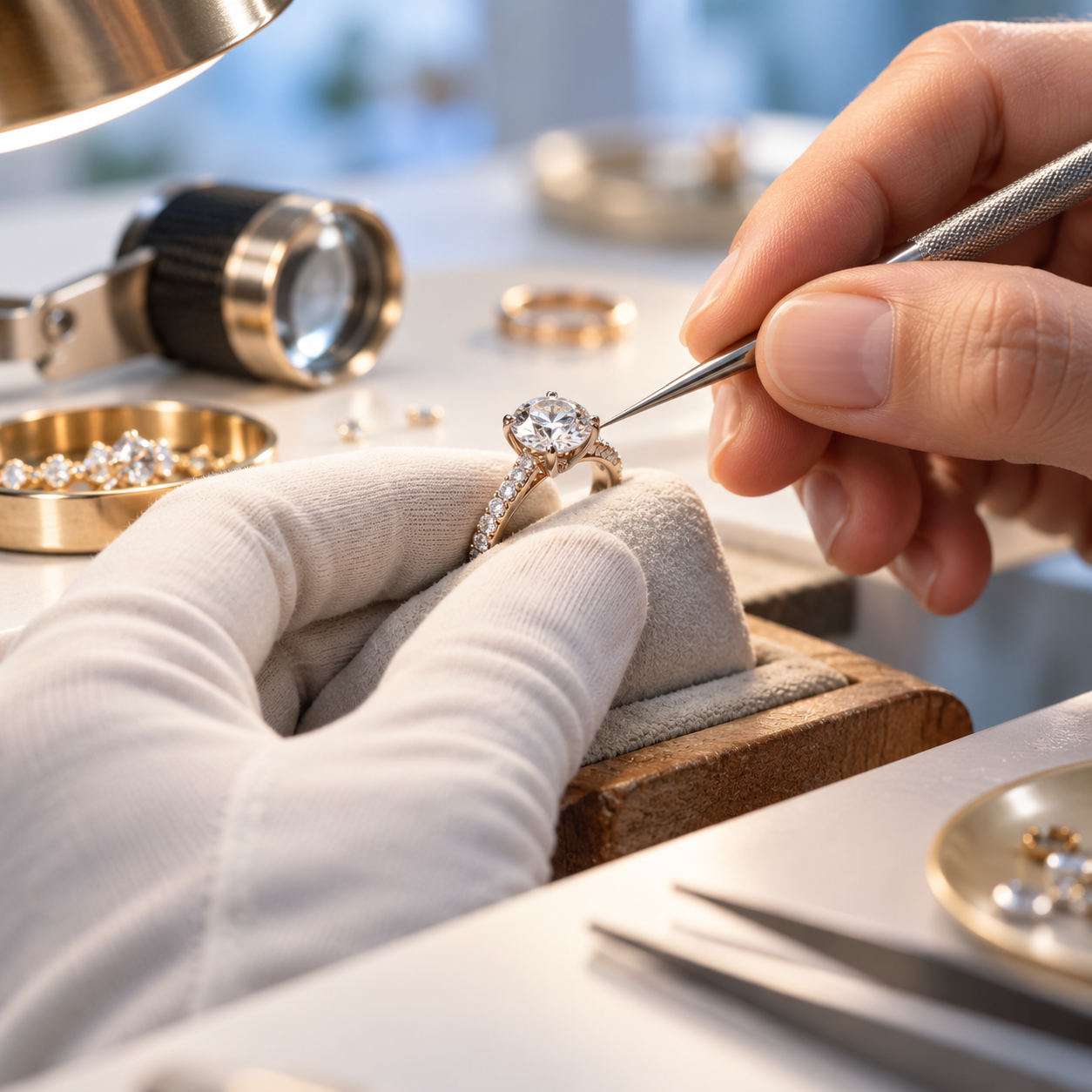 Diamond ring and stone work at JRC
